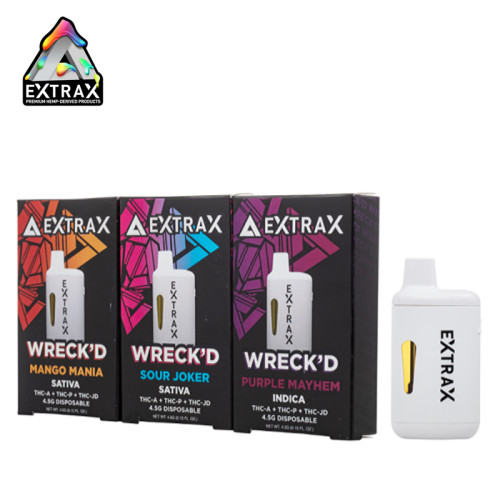 EXTRAX WRECK'D DELTA DISPOSABLE VAPE 4.5GM/6CT/PK
